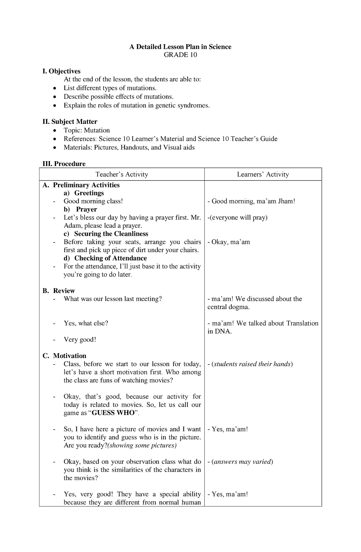 A-detailed-lesson-plan-in-science-10-final-demopdf compress - A ...