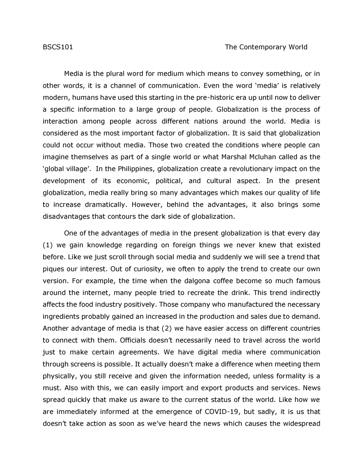 print media essay pdf