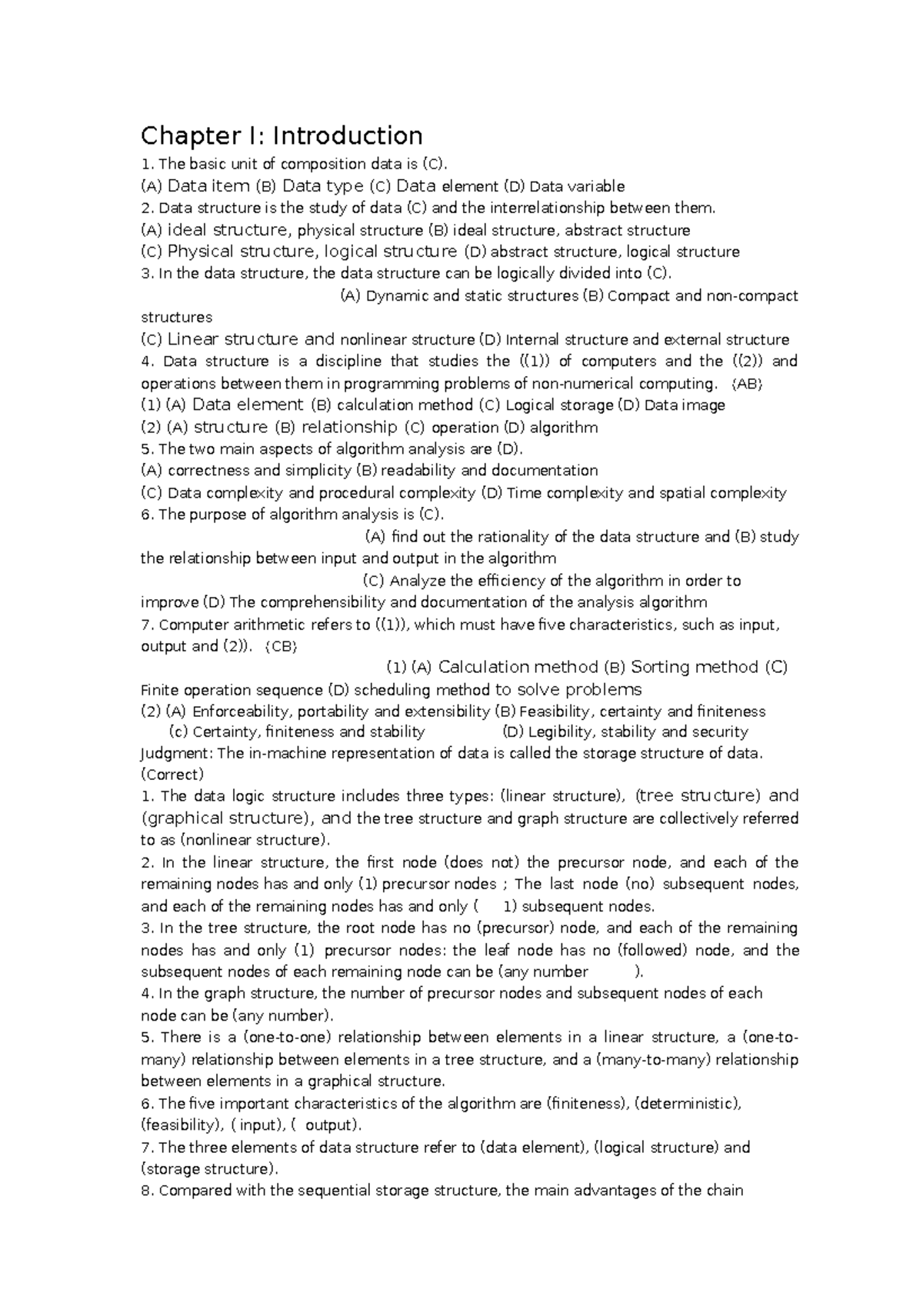 Chapter I- Introduction - Chapter I: Introduction The basic unit of ...
