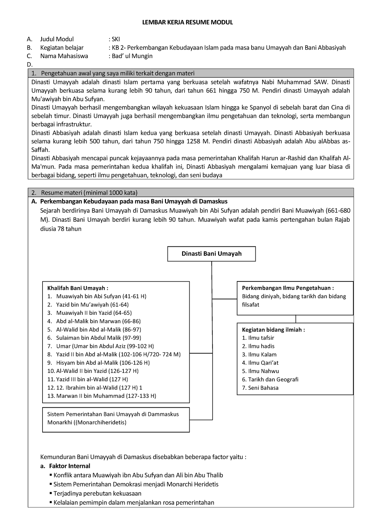 Tugas KB 2 - Saasasaaa - LEMBAR KERJA RESUME MODUL A. Judul Modul : SKI ...