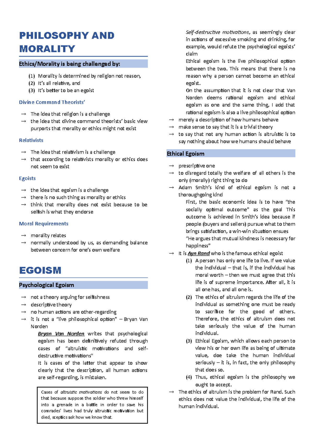 Ethics Notes - none - Agricultural and Biosystems Engineering - Studocu