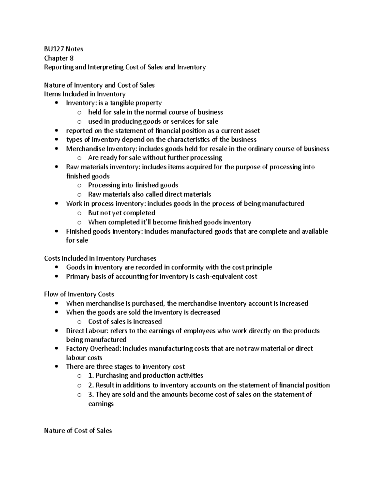 BU127 Notes Chapter 8 - BU127 Notes Chapter 8 Reporting And ...