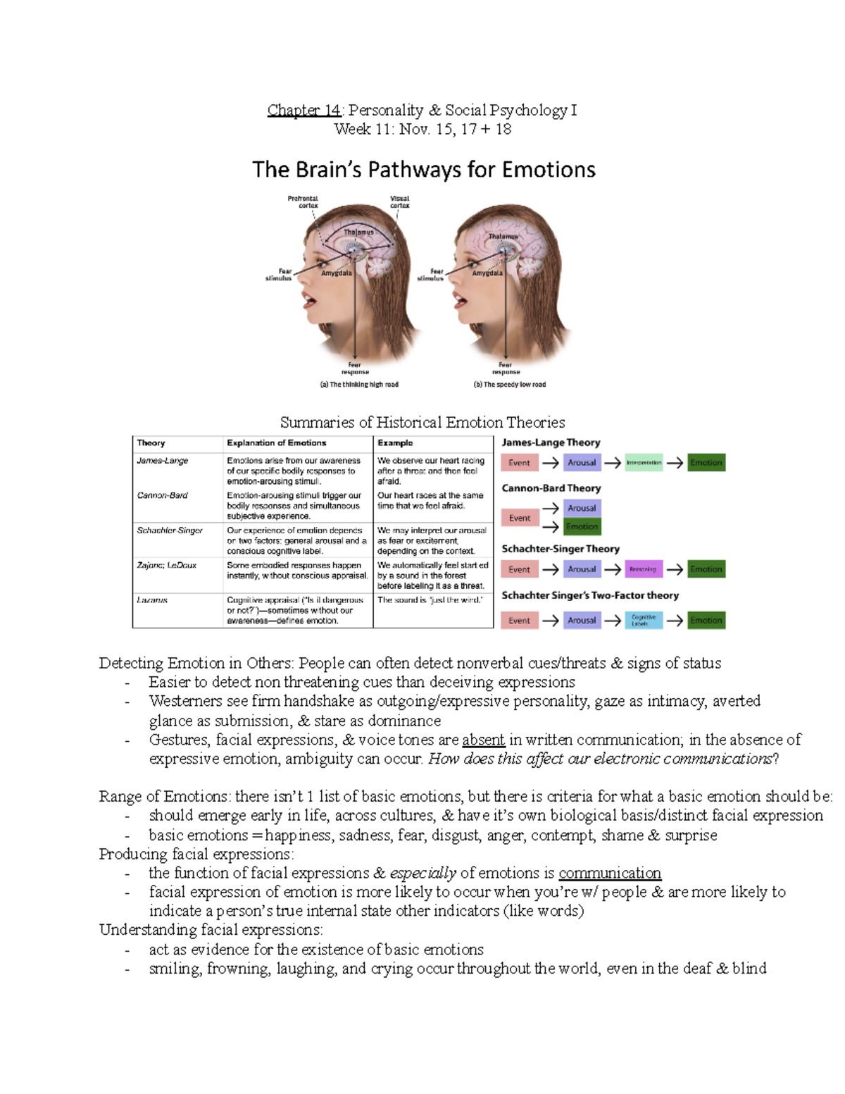 Foundations of Psych Ch. 14 (Part 2) - Chapter 14: Personality Social ...