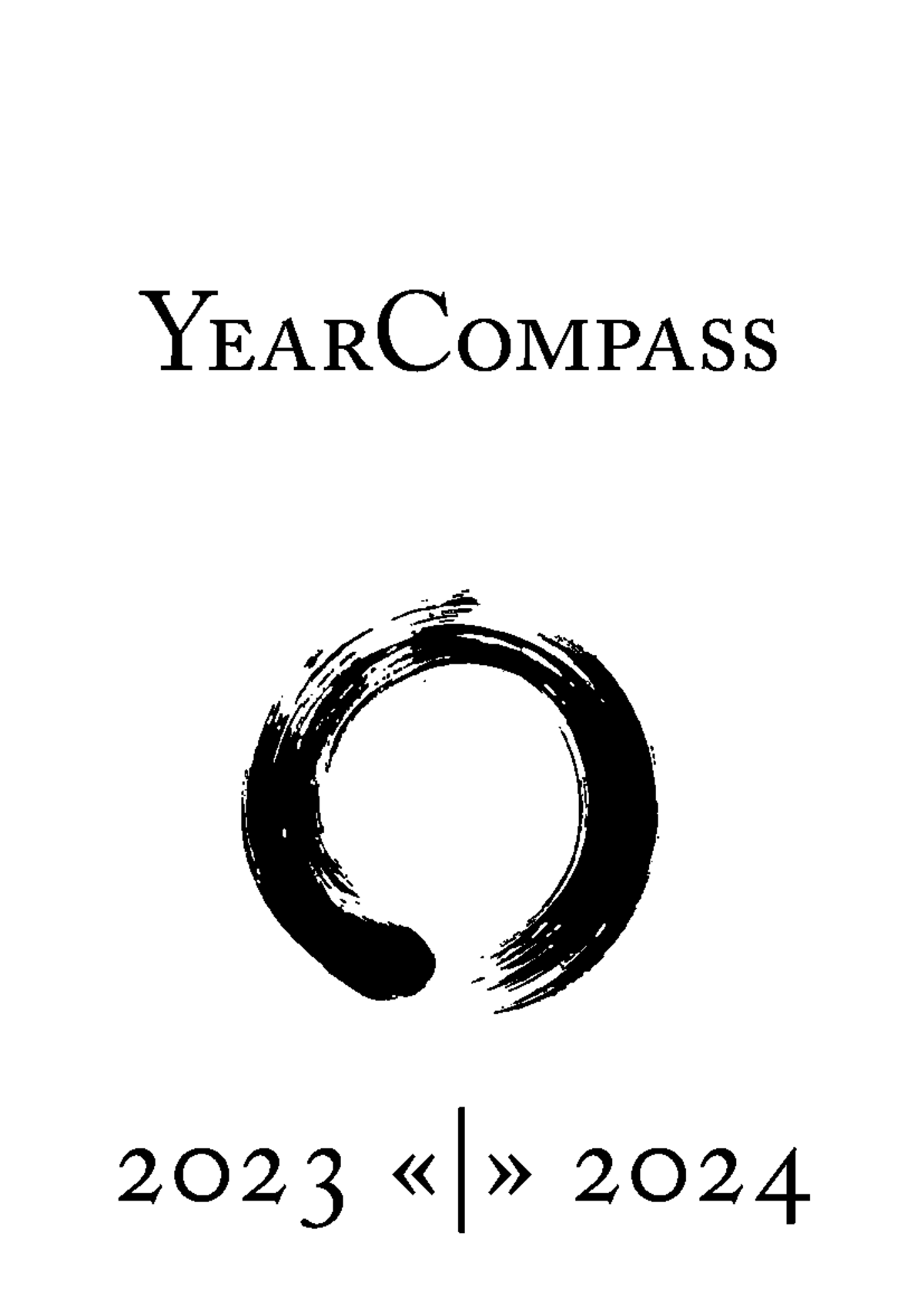 En GB Year Compass booklet A4 fillable 2023 «» 2024