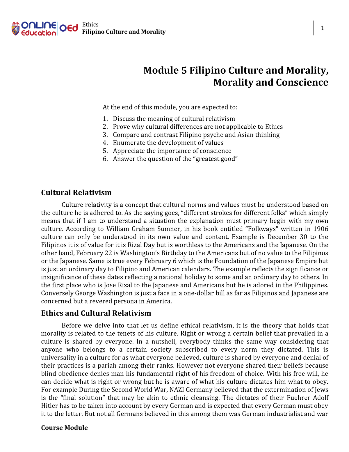 filipino morality essay