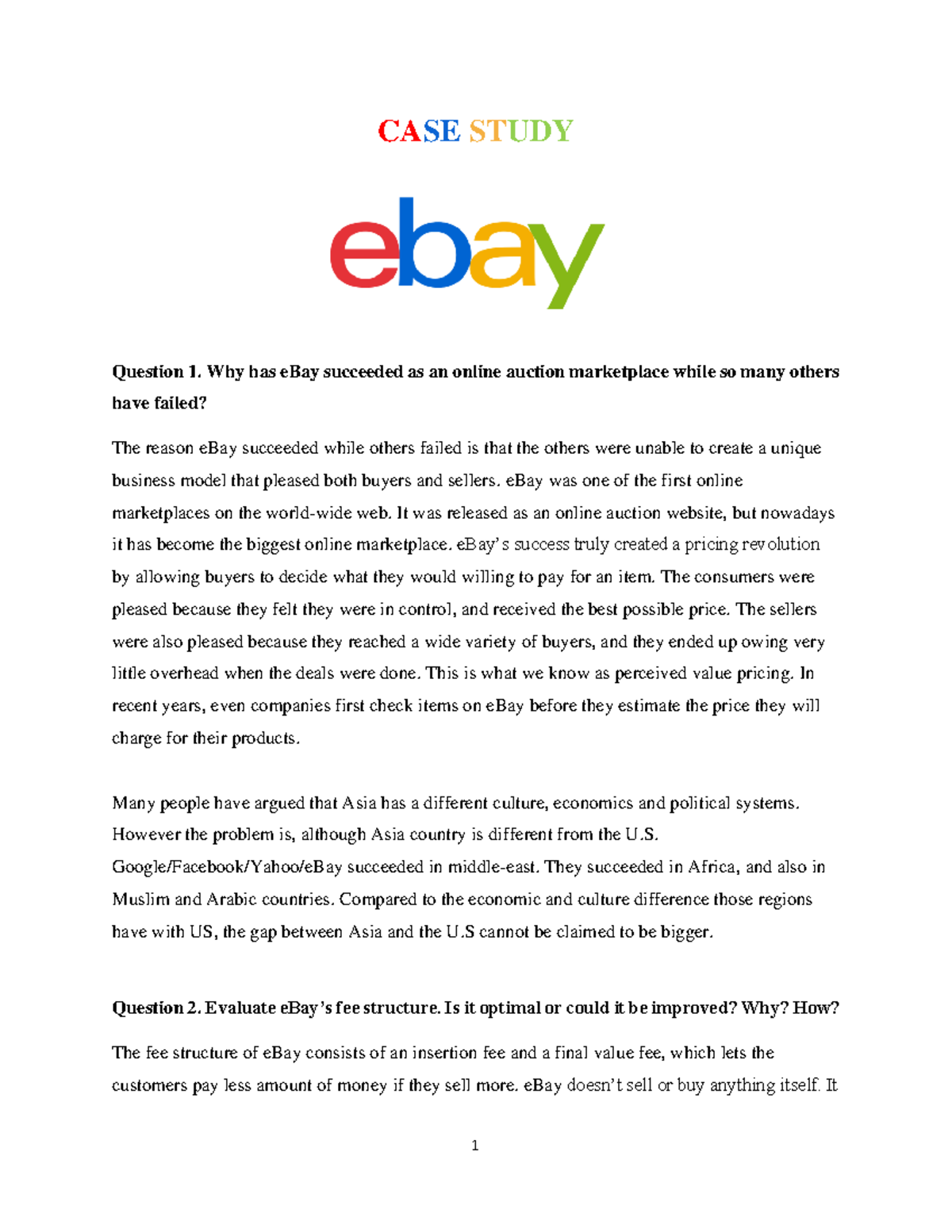 ebay case study pdf