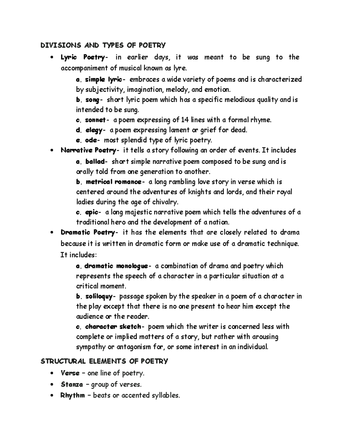 l2-divisions-and-types-of-poetry-divisions-and-types-of-poetry-lyric