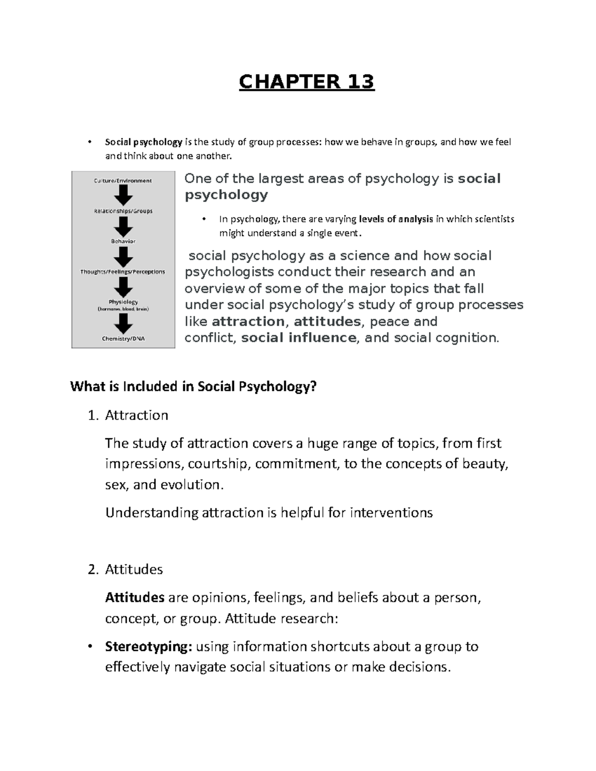 Psych 121 Midterm #2 Review - CHAPTER 13 • Social Psychology Is The ...