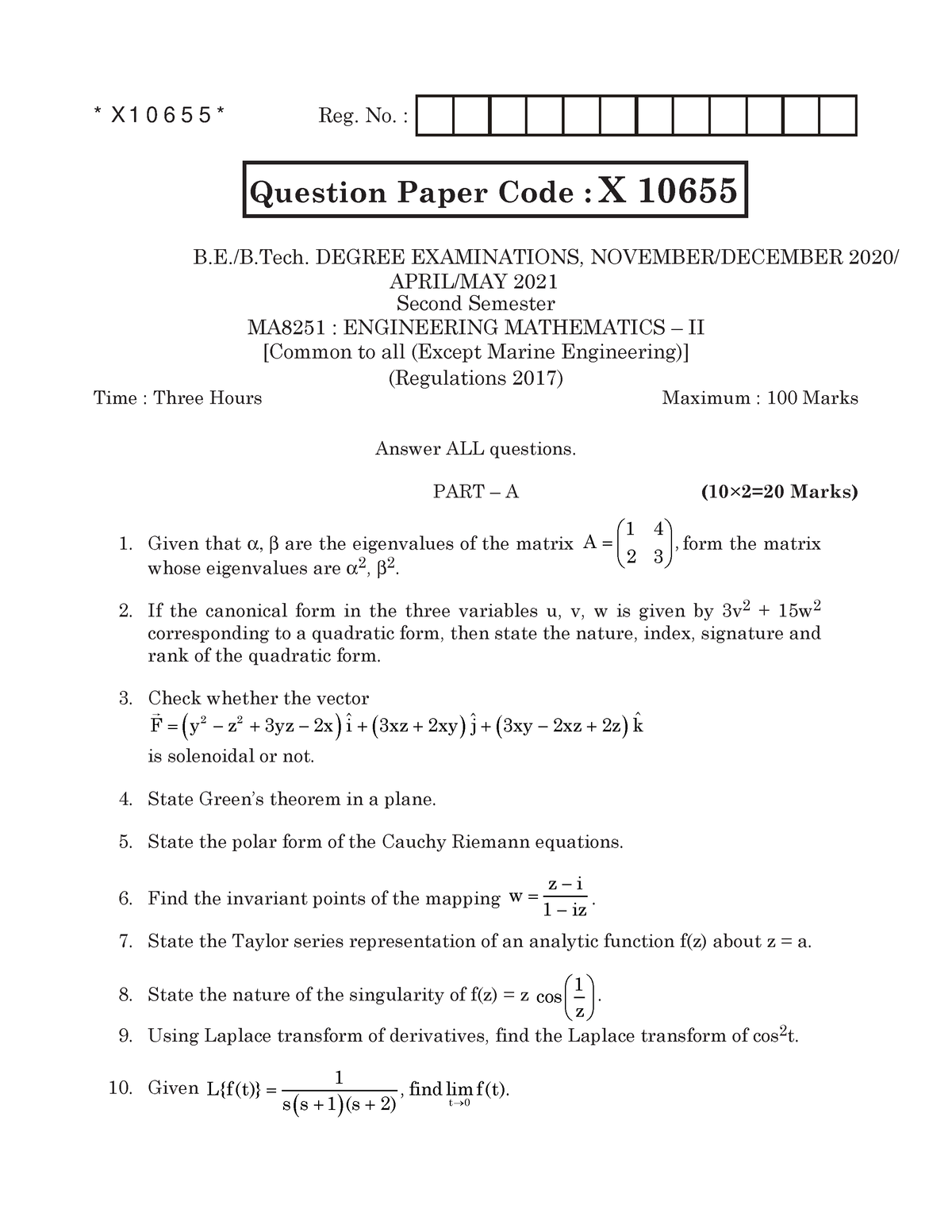 SH-ND-2020-MA 8251-Engineering Mathematics – II-474369434-X10655(MA8251 ...