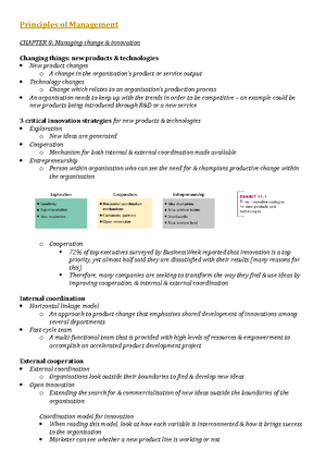 Principles Of Mgmnt Notes CHAP1 (week1) - Principles Of Management ...