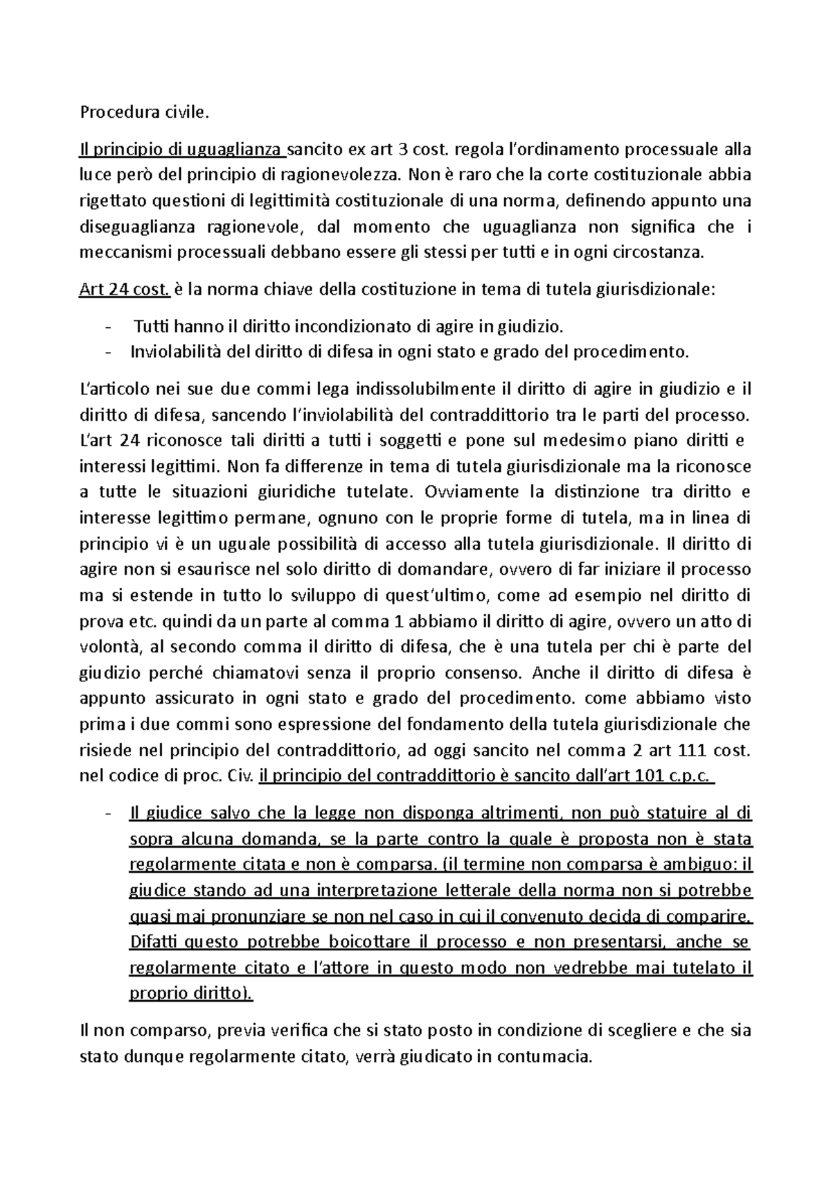 Procedura Civile Vol I - Riassunti Dei Primi 13 Capitoli Del Manuale ...