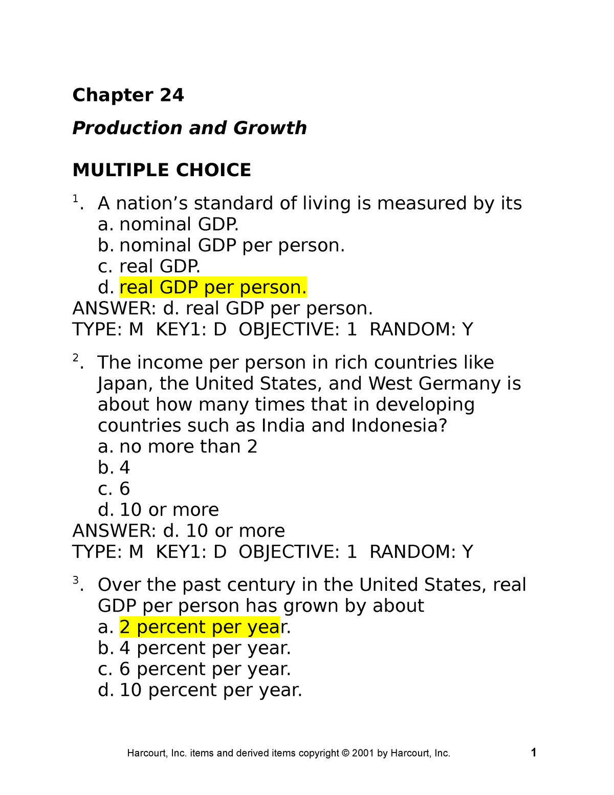 Chap24 Not Require Chapter 24 Production And Growth MULTIPLE CHOICE   Thumb 1200 1553 