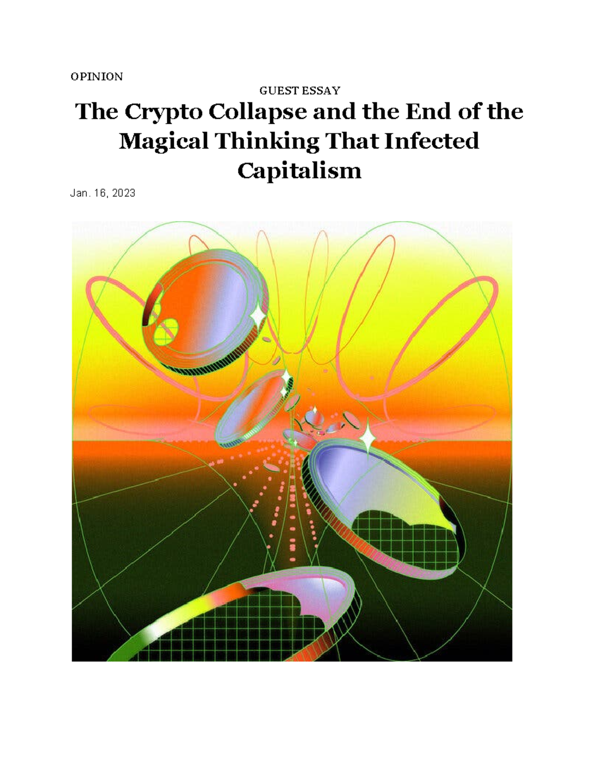 The Crypto Collapse And The End Of The Magical Thinking That Infected ...