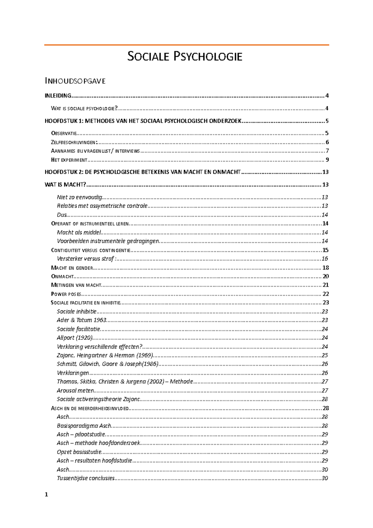 Sociale Psychologie Samenvatting College Jaar 2021 2022 Sociale