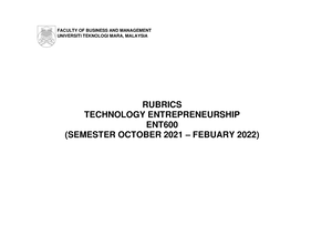 ENT600 Template Case Study - TECHNOLOGY ENTREPRENEURSHIP (ENT600 ...