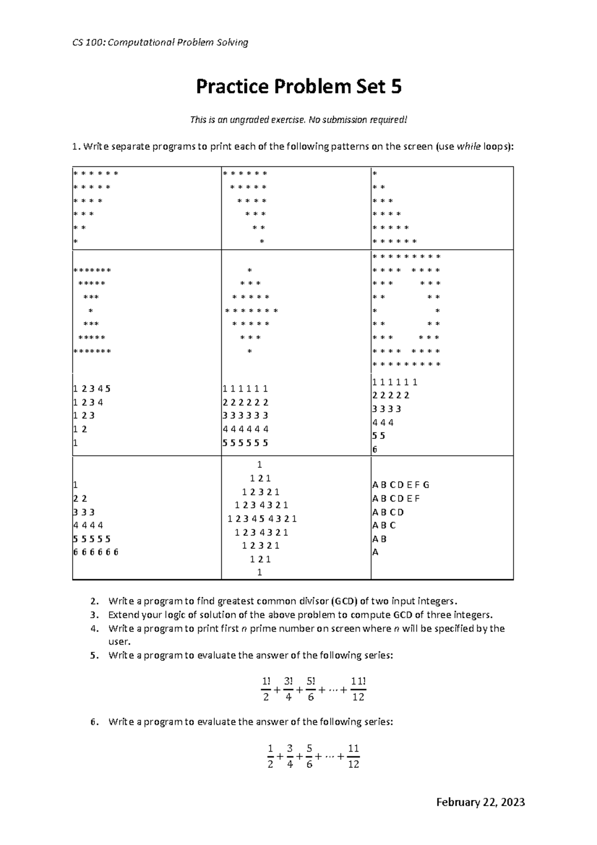 ces 1005 problem solving post test answers