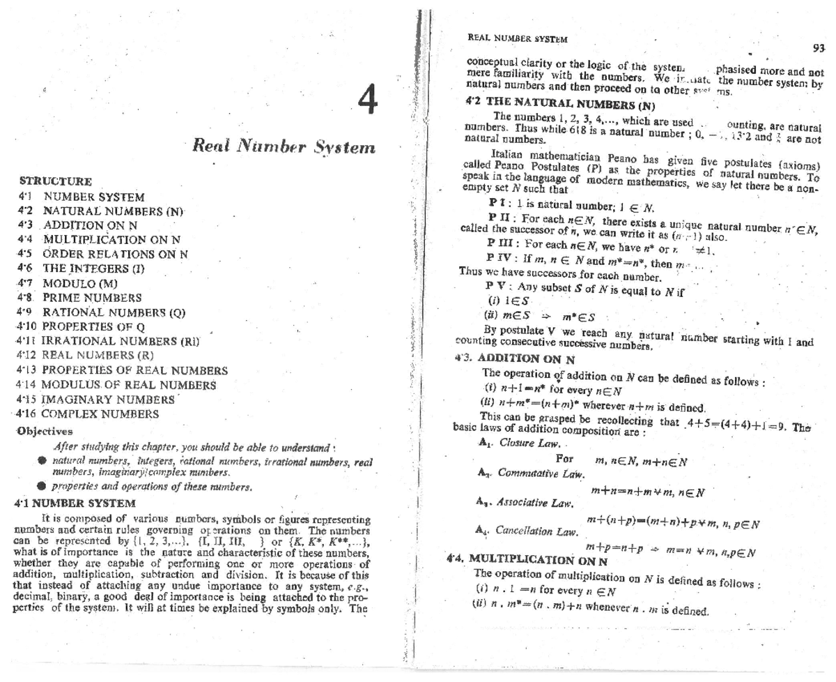 Chapter 04 - Real Number System - Discrete mathematics - Studocu