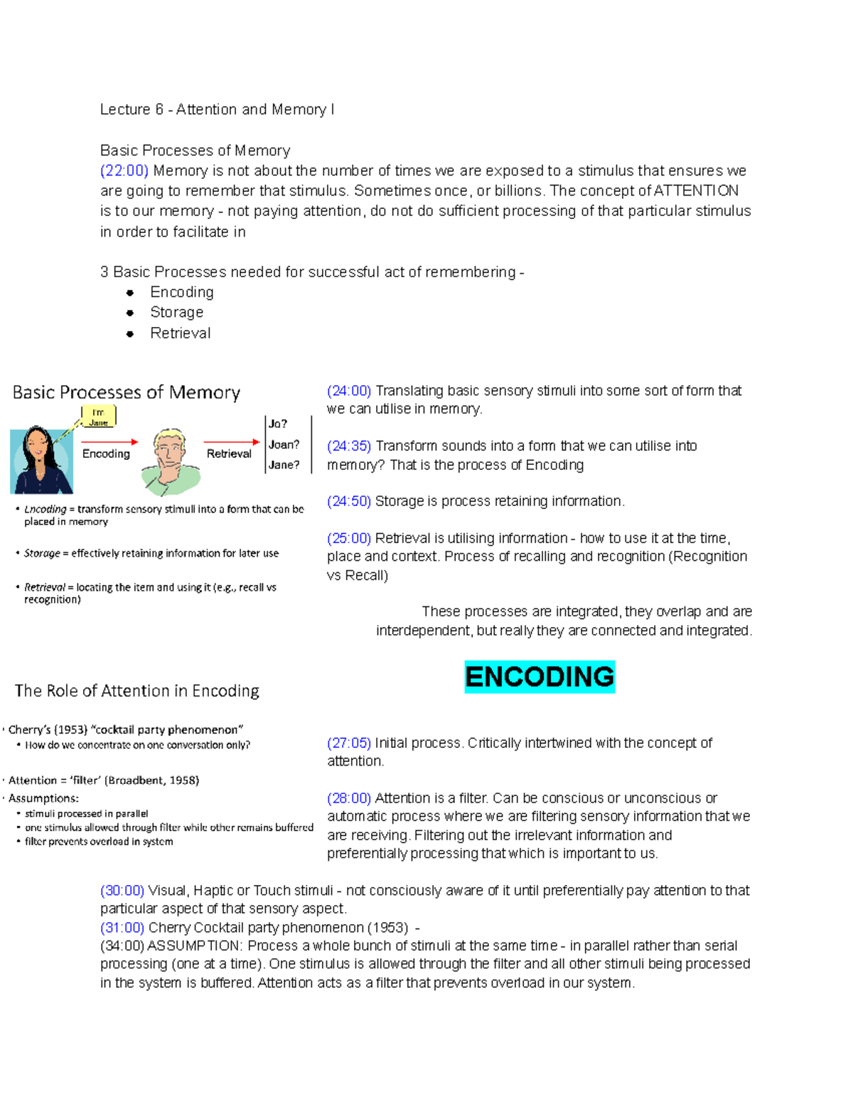 Lecture 6 - Attention and Memory I - Sometimes once, or billions. The ...