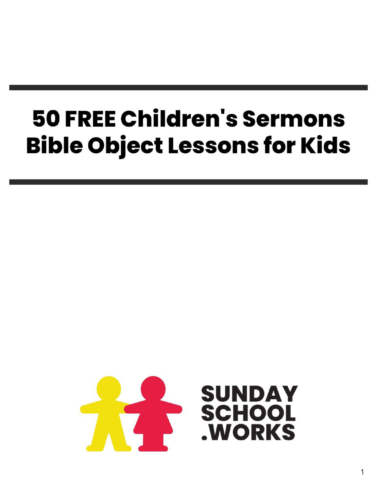 50 FREE Children's Sermons Bible Object Lessons For Kids-2022-1-10 ...