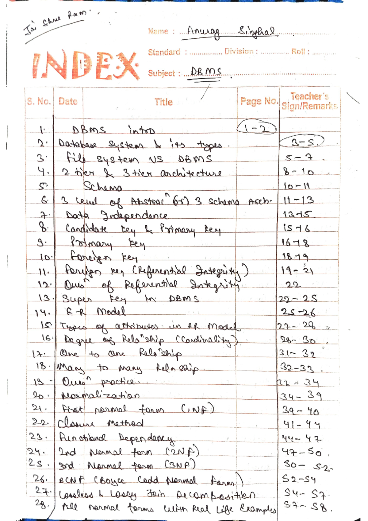 DBMS-File 1 - Notes On Introduction To Database Management System ...