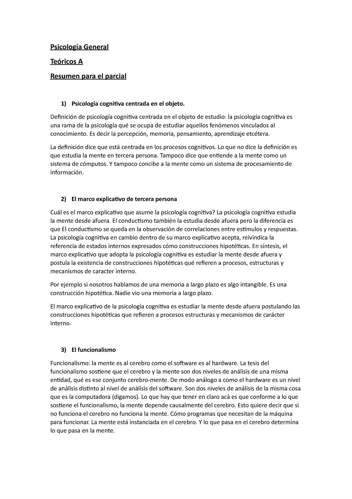 Psicología General - Documentos De Google - Psicología General Teóricos ...