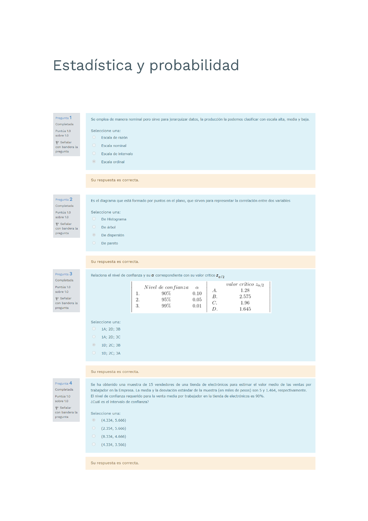 Estadística Y Probabilidad Examen Semana 6 - Estadística Y Probabilidad ...