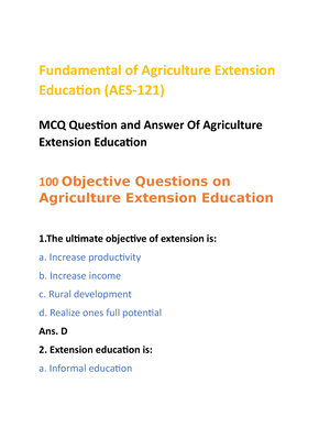 Chapter 3 Extension Education Process Objective And Principles ...