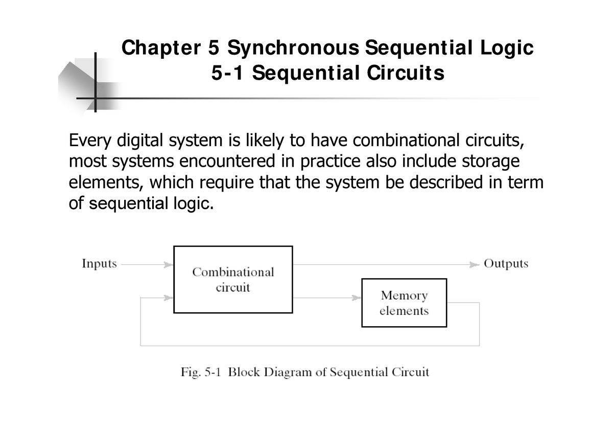 Chapter 5 - Lecture Notes 10-12 - Chapter 5 Synchronous Sequential ...