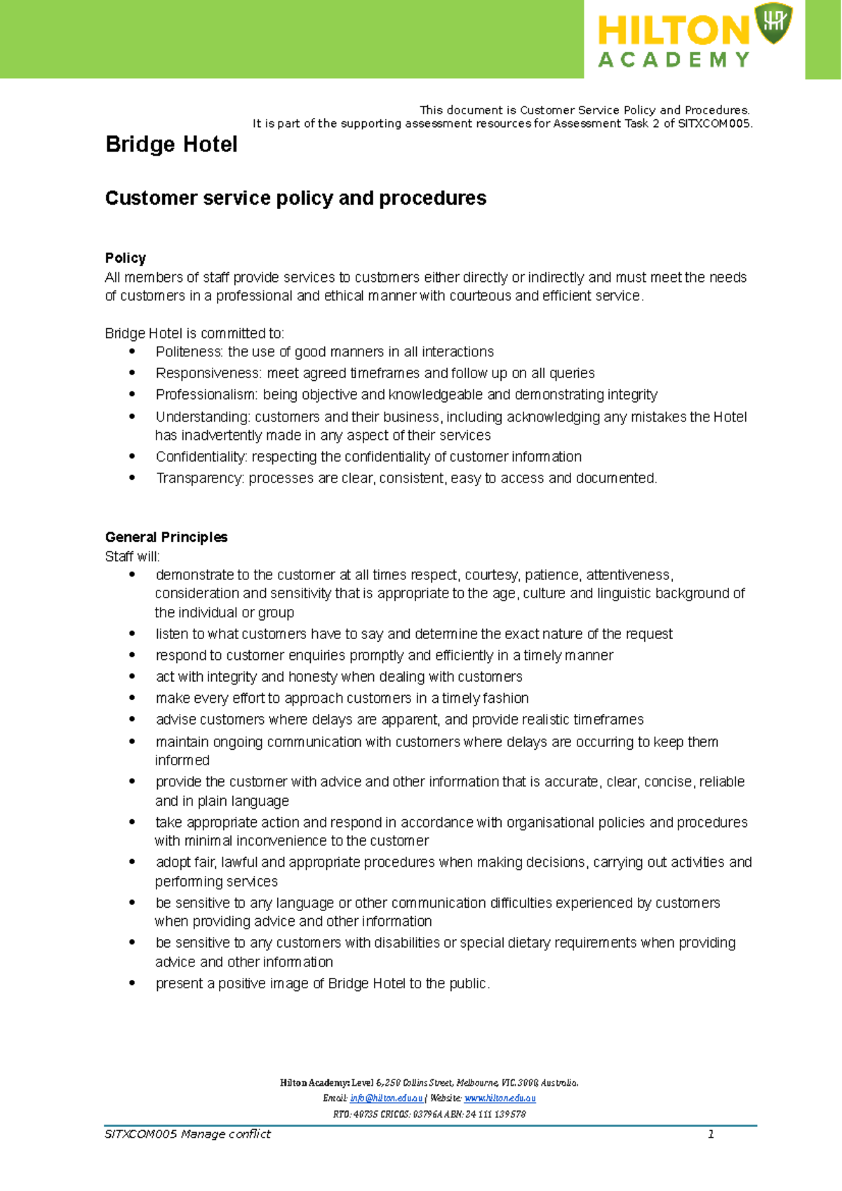 Customer Service Policy And Procedures It Is Part Of The Supporting   Thumb 1200 1698 