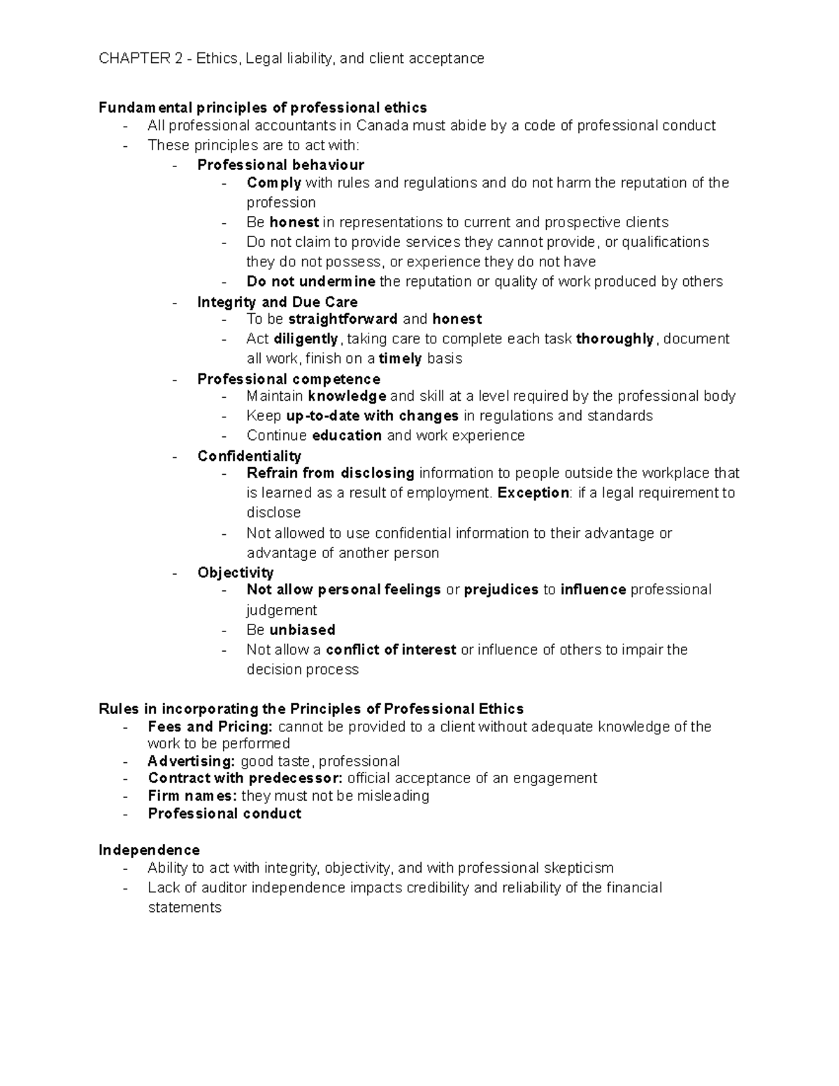 Chapter 2 - Lecture notes - Fundamental principles of professional ...