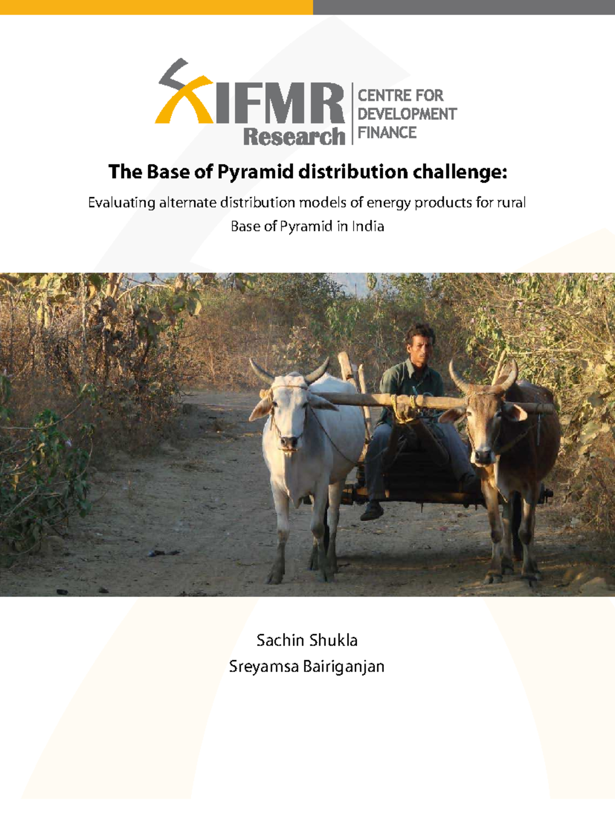 Ifmr report distibution - The Base of Pyramid distribution challenge ...