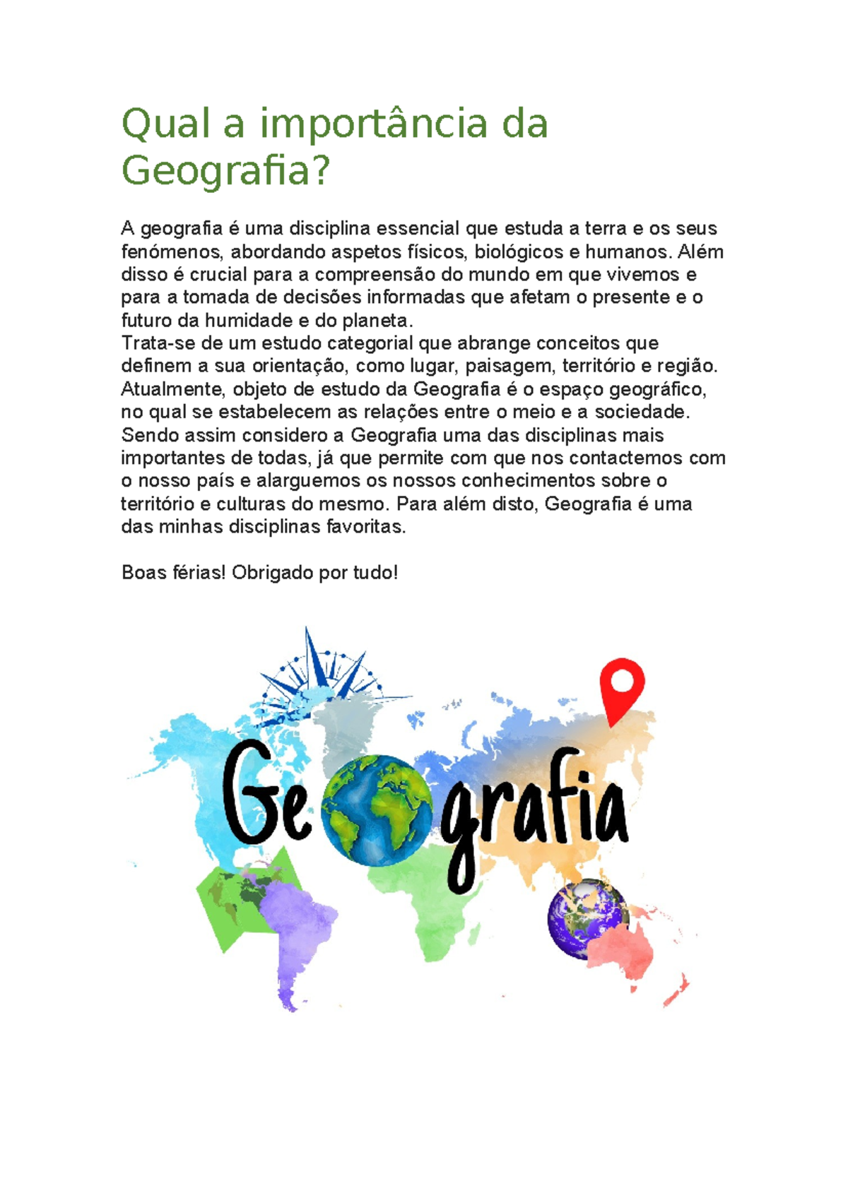 Qual a importância da Geografia - Qual a importância da Geografia? A ...