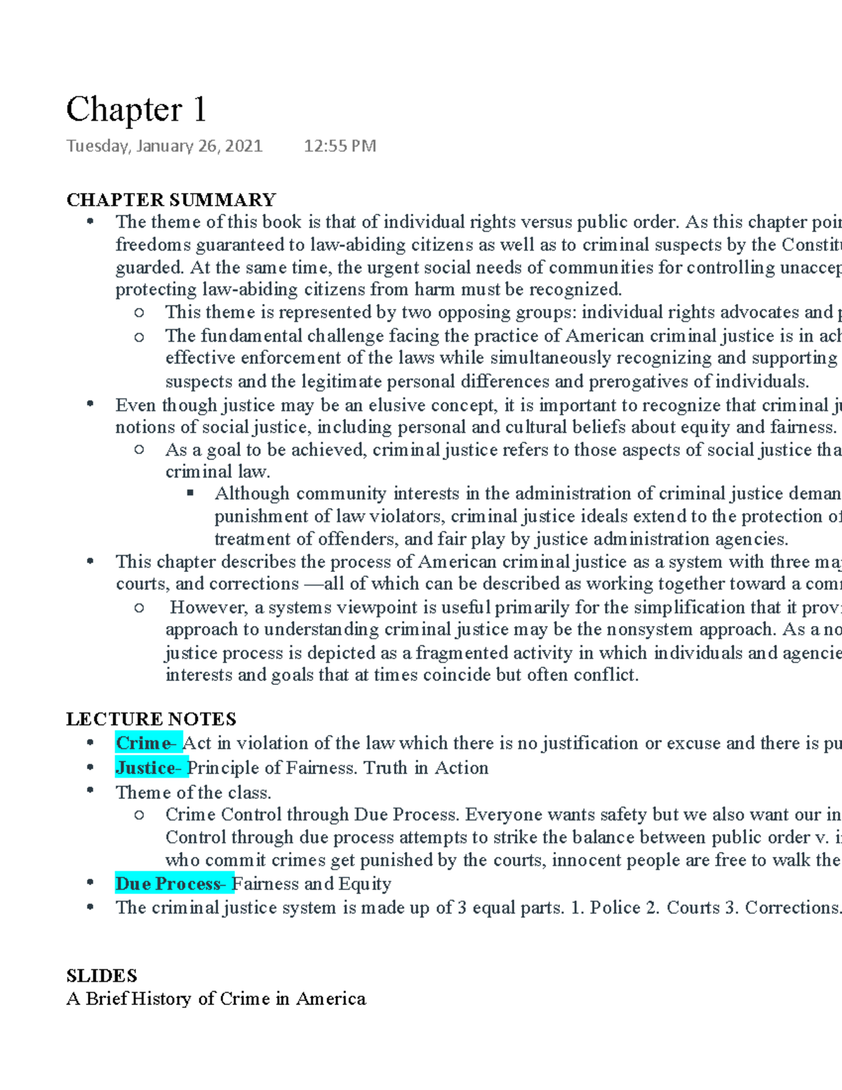 Chapter 1 - Lecture notes 1 - CHAPTER SUMMARY The theme of this book is ...