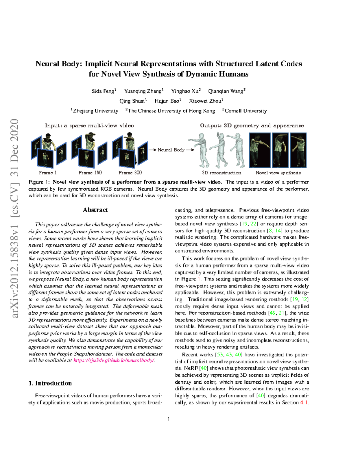 Implicit Neural Representations with Structured Latent Codes - The ...