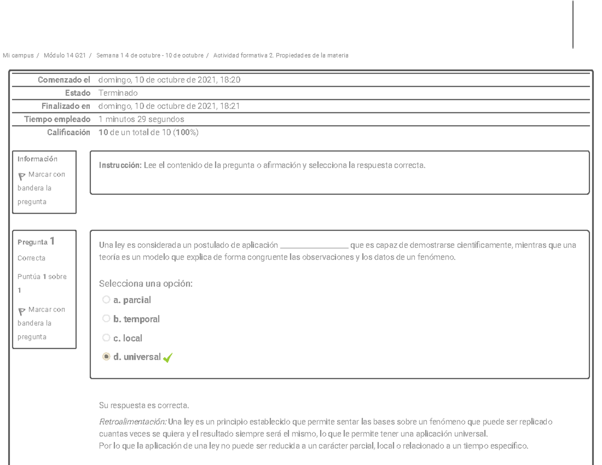 Actividad formativa 2. Propiedades de la materia - Lorem ipsum dolor