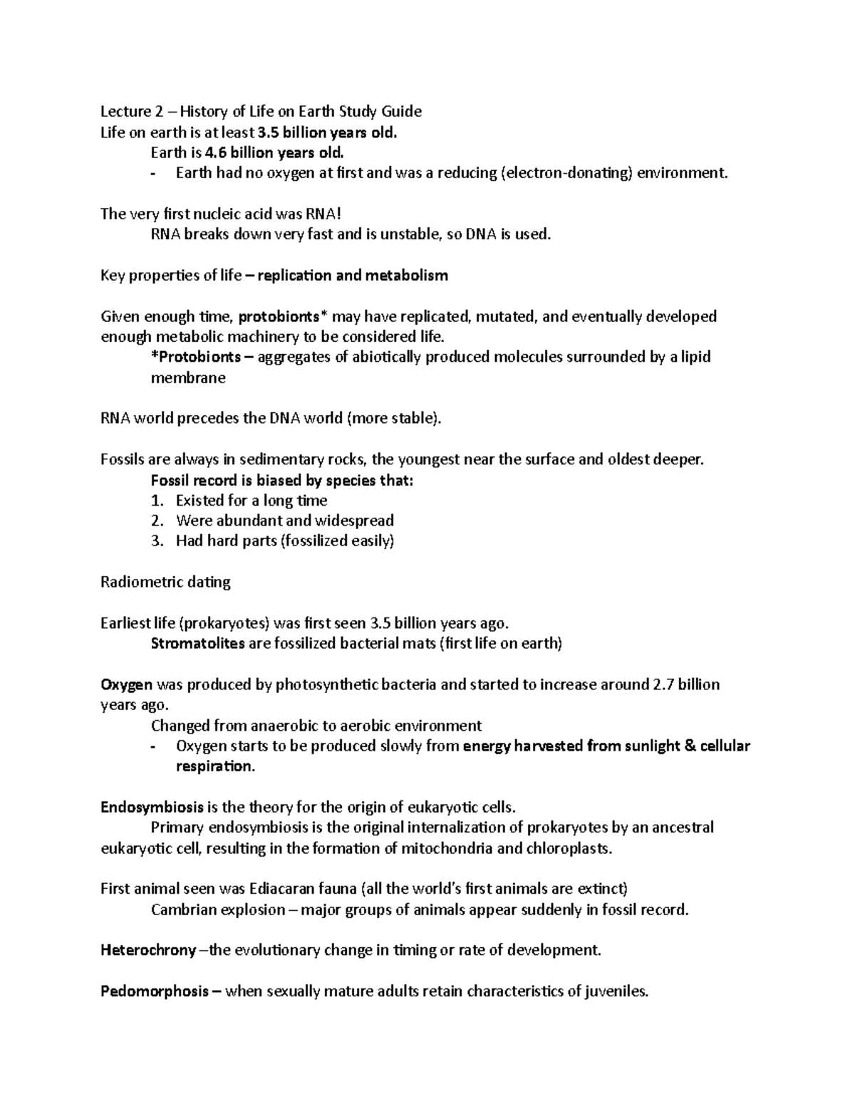 lecture-2-study-guide-lecture-2-history-of-life-on-earth-study