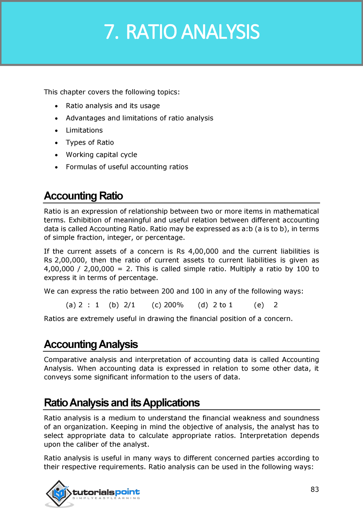 dissertation topics on ratio analysis