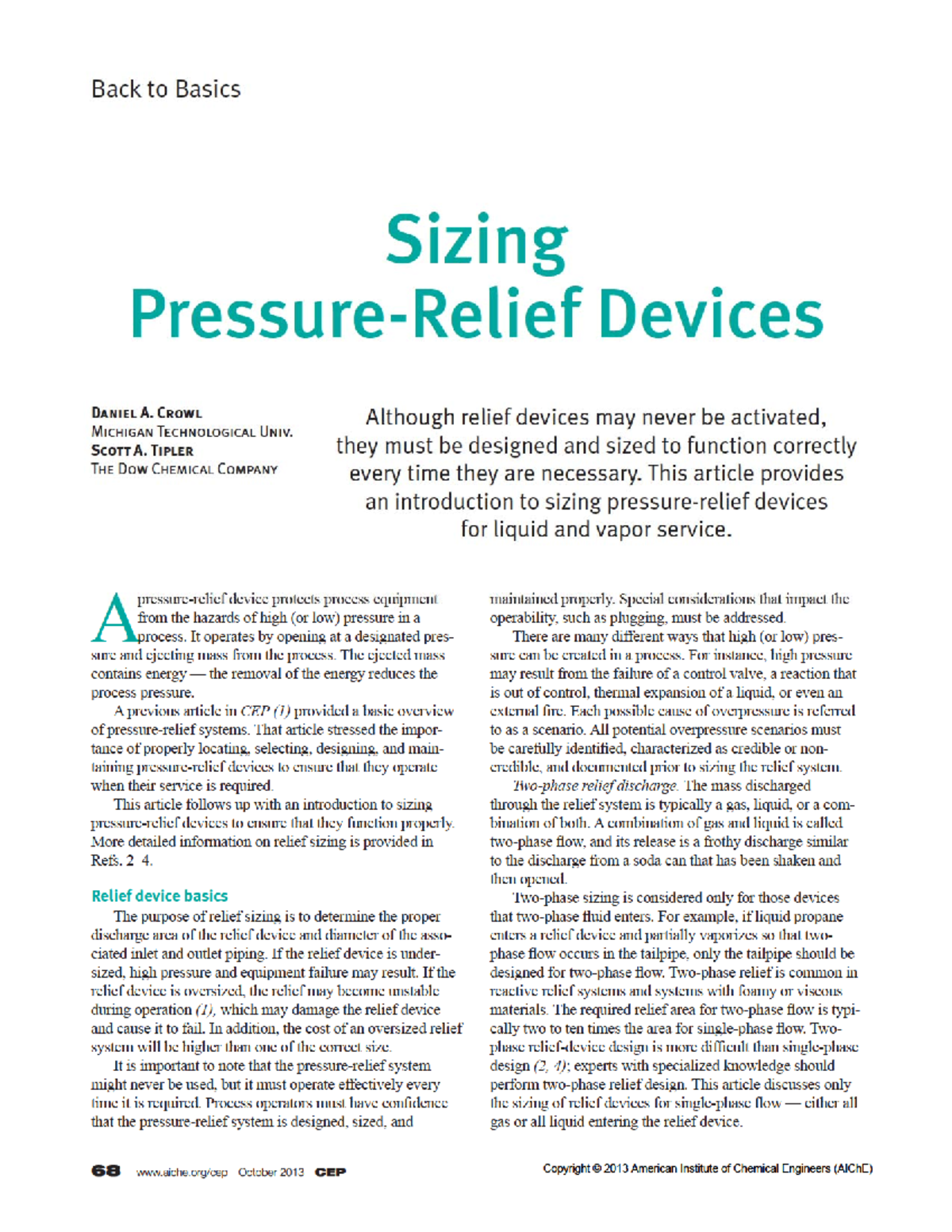 15_Modeling for Process Safety Sizing Pressure Relief valves.pdf Back