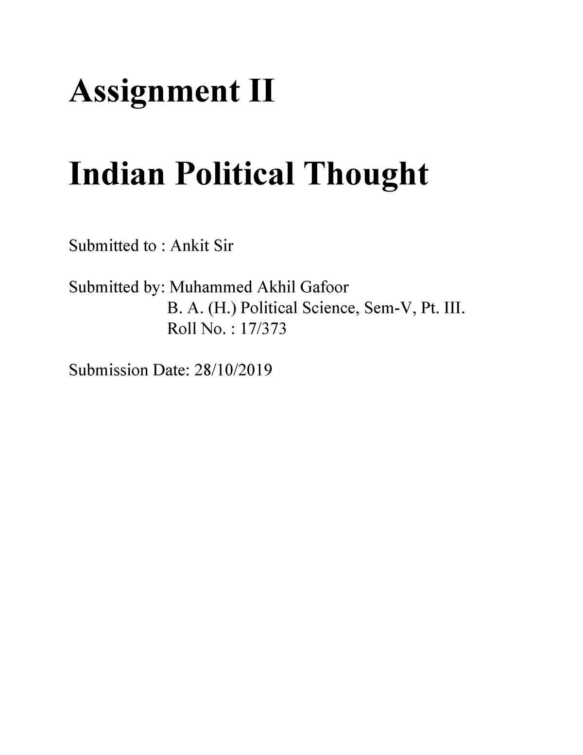 indian-political-thought-brahmanism-and-shamanism-assignment-ii