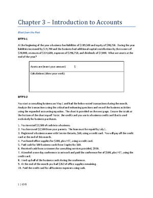 Chapter 2 - The Accounting Equation and Transaction Analysis - Student ...