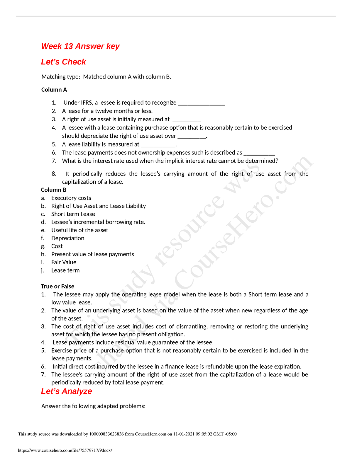 9-answer-key-week-13-answer-key-let-s-check-matching-type-matched-column-a-with-column-b