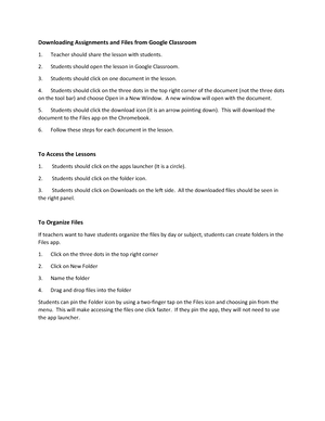 Google Classroom Files Downloading Assignments And Files From Google Classroom Teacher Should Studocu