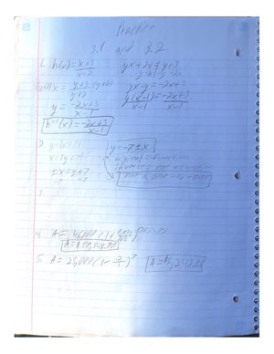 1 8 Notes 126M - 1 Algebra of Functions and Function Composition Sum ...