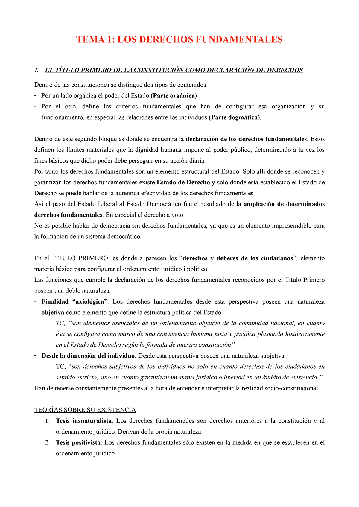 Derechos Y Libertades Fundamentales - TEMA 1: LOS DERECHOS ...