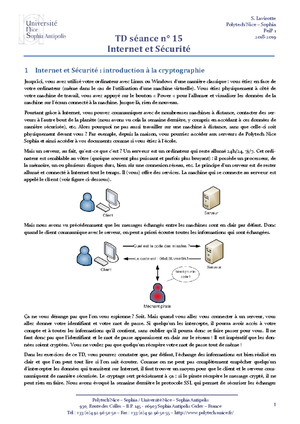 15 Internet et Securite - Polytech’Nice – Sophia PeiP 1 2018- Polytech ...