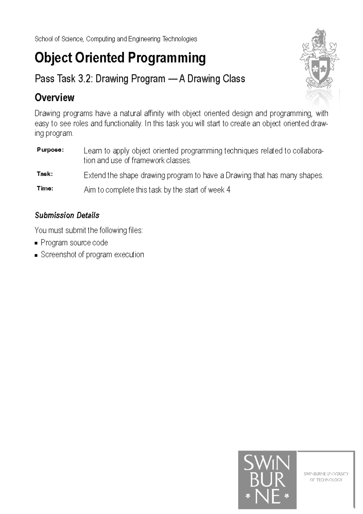 3.2P - Drawing Program - A Drawing Class - School of Science, Computing ...