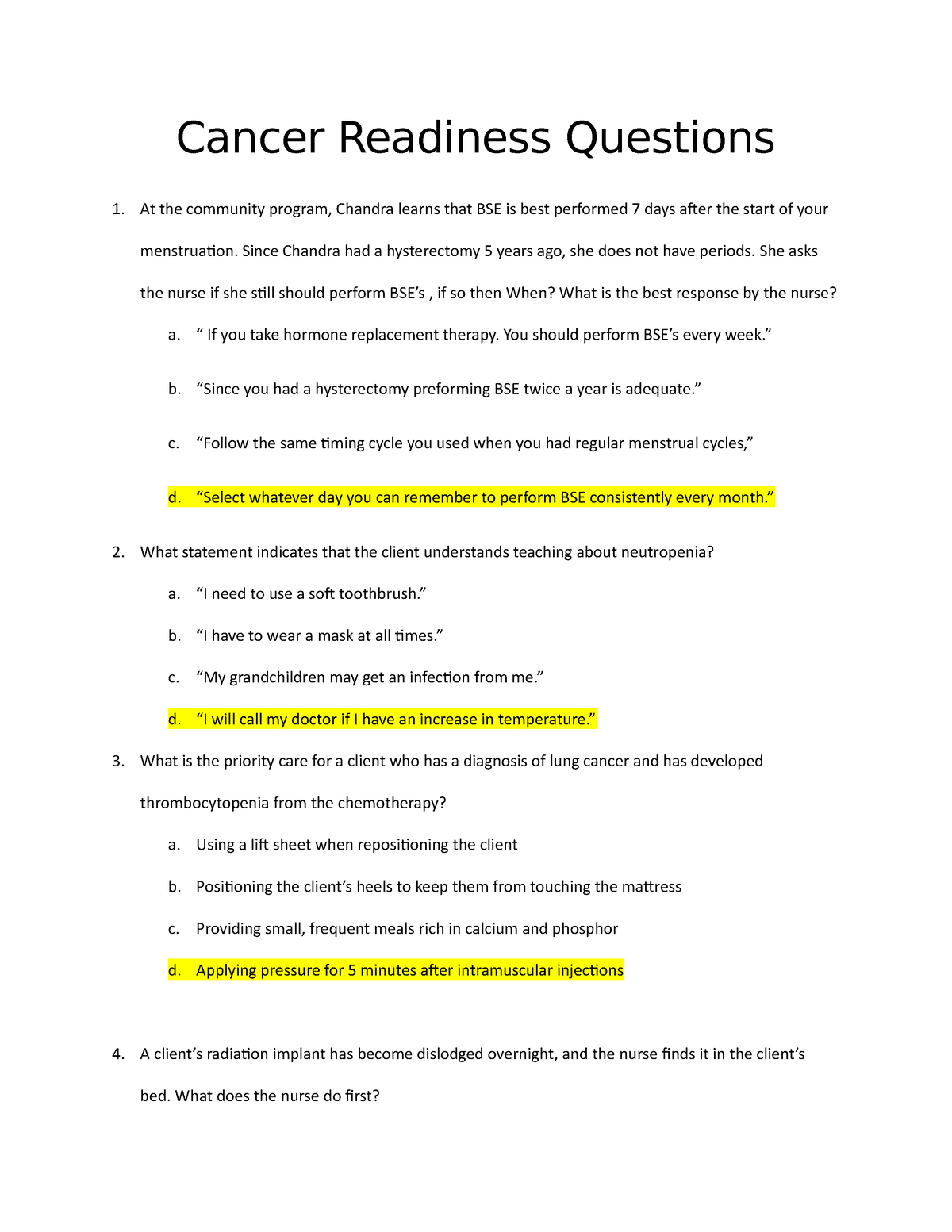 research questions cancer