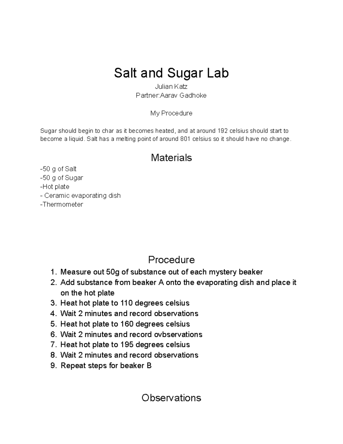 Salt And Sugar R Salt And Sugar Lab Julian Katz Partneraarav Gadhoke My Procedure Sugar 7276