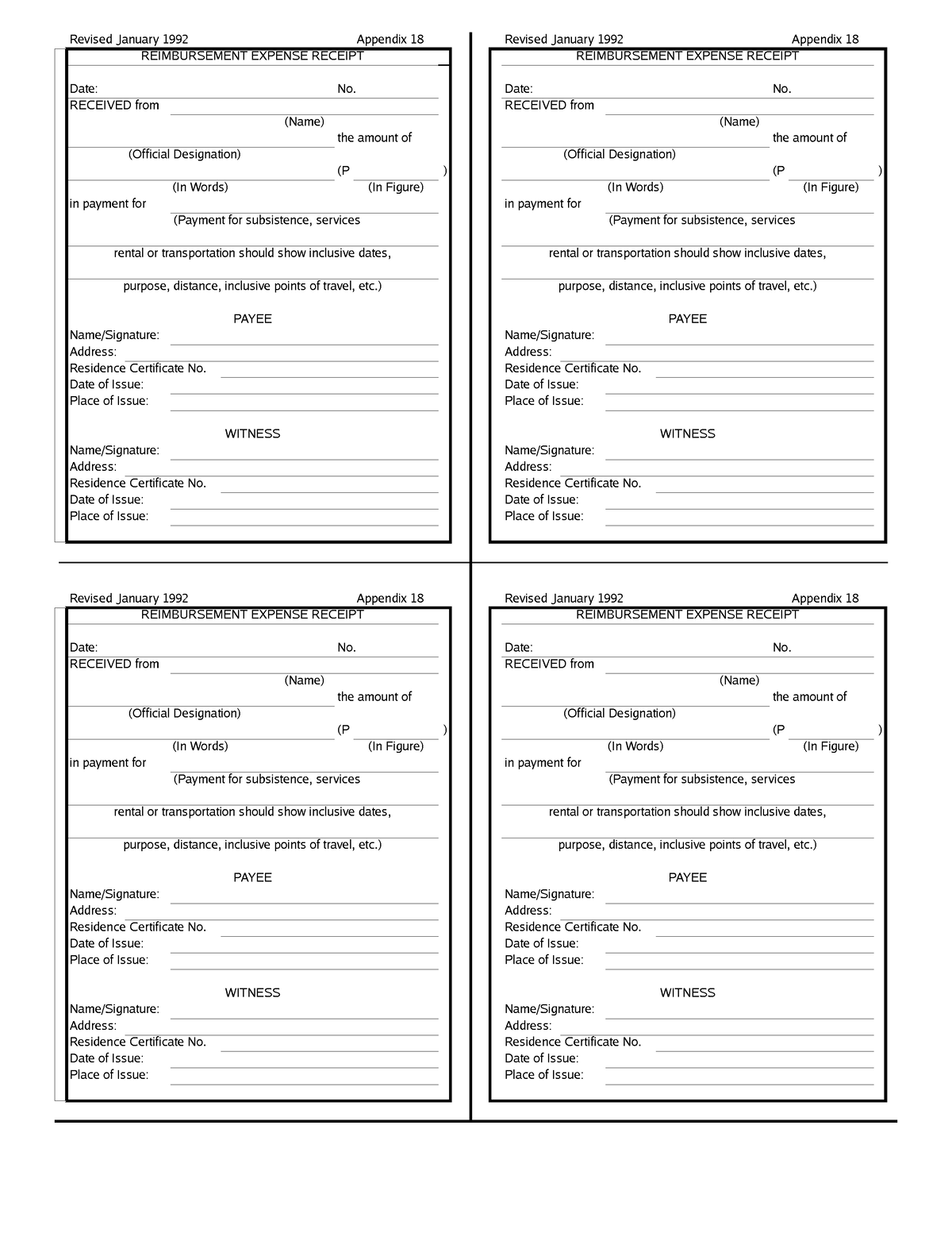 Rer Form 1 Gen Form No 2 Revised January 1992 Gen For - vrogue.co