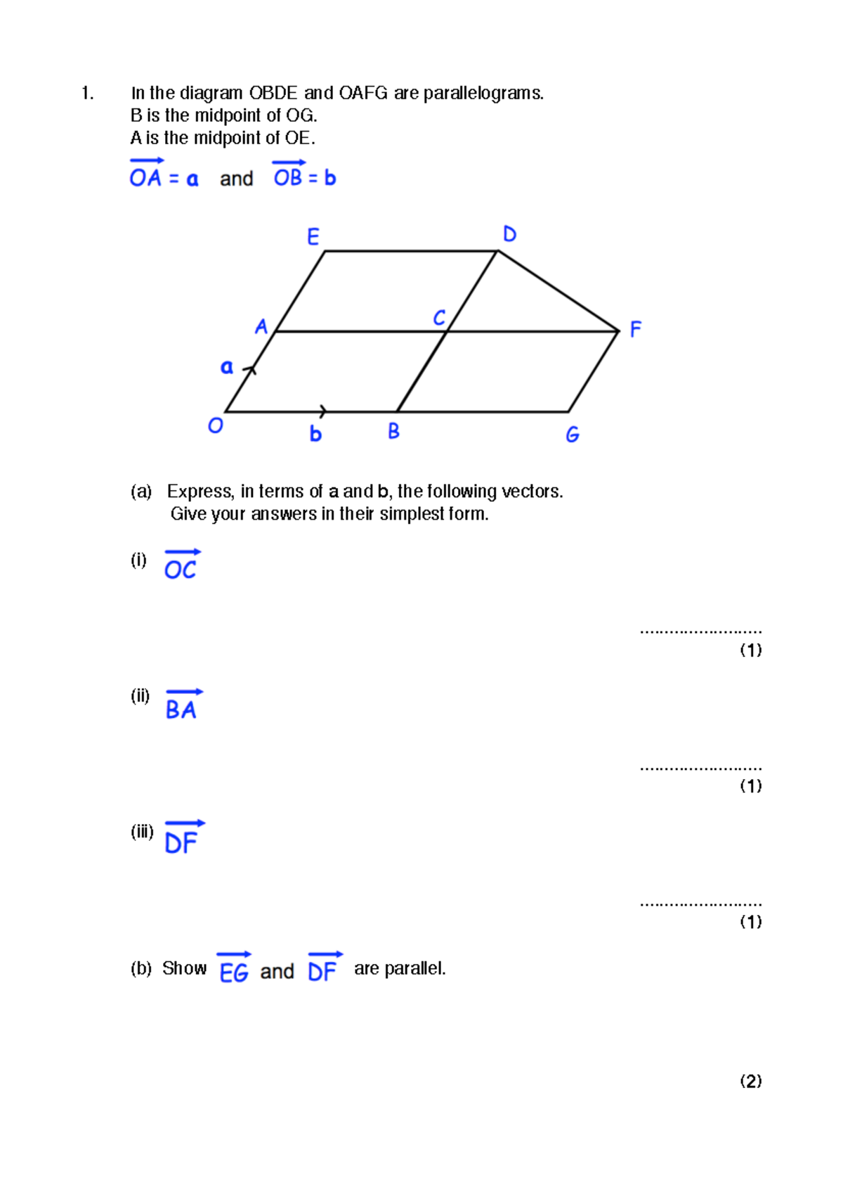 Vectors Corbett Maths Online-pdf - 1.